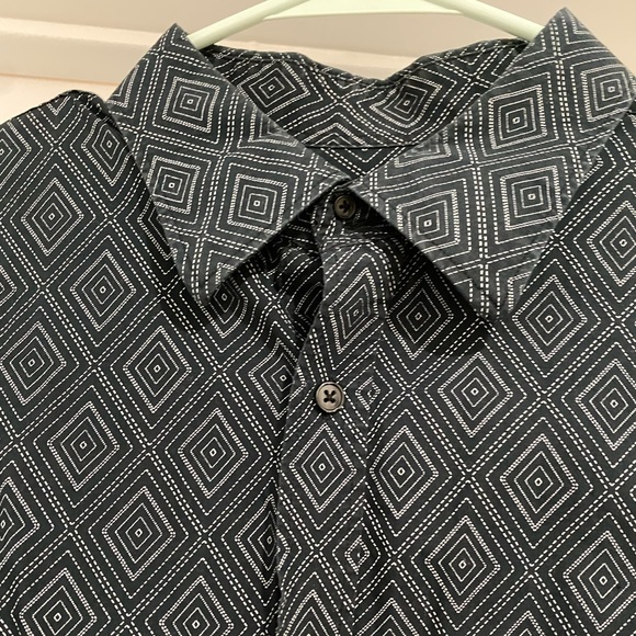 Mens Geometric Dress Shirt International Concepts  XL - Picture 2 of 3